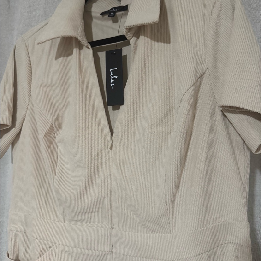 NEW Lulus Beige Corduroy Women's Dress